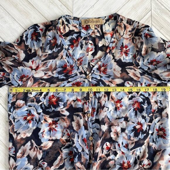 Democracy Navy Floral Top size Medium - Picture 6 of 8